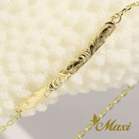 [14K Gold] 3mm x 32mm ID Bracelet/Anklet(ID-M)