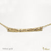 [14K Gold]32mm x 3mm Horizontal Bar Necklace *Made-to-order* (TRDSP)(Best Seller)