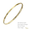 [14K Gold] Custom 4mm Close Bangle Bracelet *Made to Order*