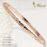 [14K Gold] Custom 4mm Close Bangle Bracelet *Made to Order*