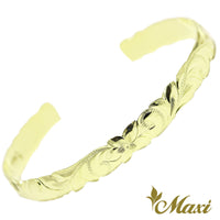 [14K Gold] 6mm Open Bangle Bracelet/ Barrel *Made-to-order*TRDSP