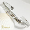 [Silver 925] 6mm Hawaiian traditional design Bangle Bracelet-Barrel shape*Made-to-order* (B0517)