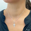 [14K Gold] -Cross Pendant/ Hand Engraved Traditional Hawaiian Design (C0037)