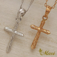 [14K Gold] Angle Cross Pendant (C0160)