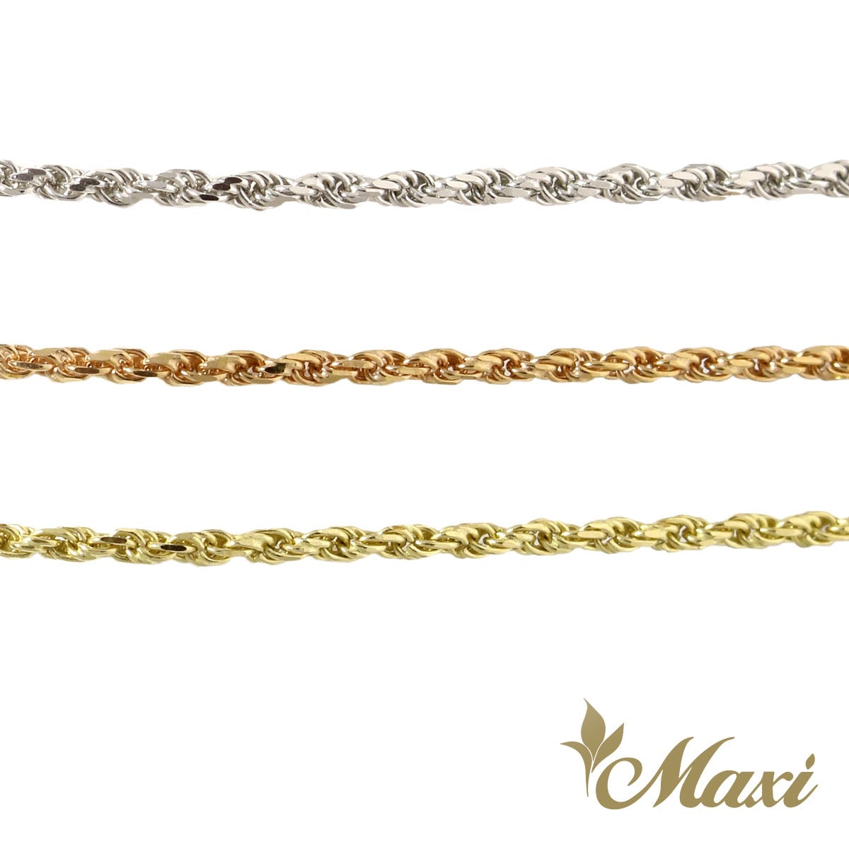 14K Gold] 2mm Rope Chain 14金 ロープチェーン 14金チェーン – Maxi ...