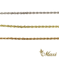 [14K Gold] 1.5mm Rope Chain