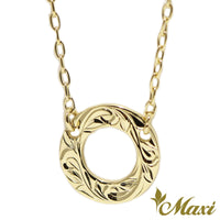 [14K Gold] Hoop Charm Necklace*Made-to-order*(KN0036)