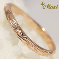 [18K Gold] 2mm Width Wavy Line Ring*Made to Order*(KR0026)