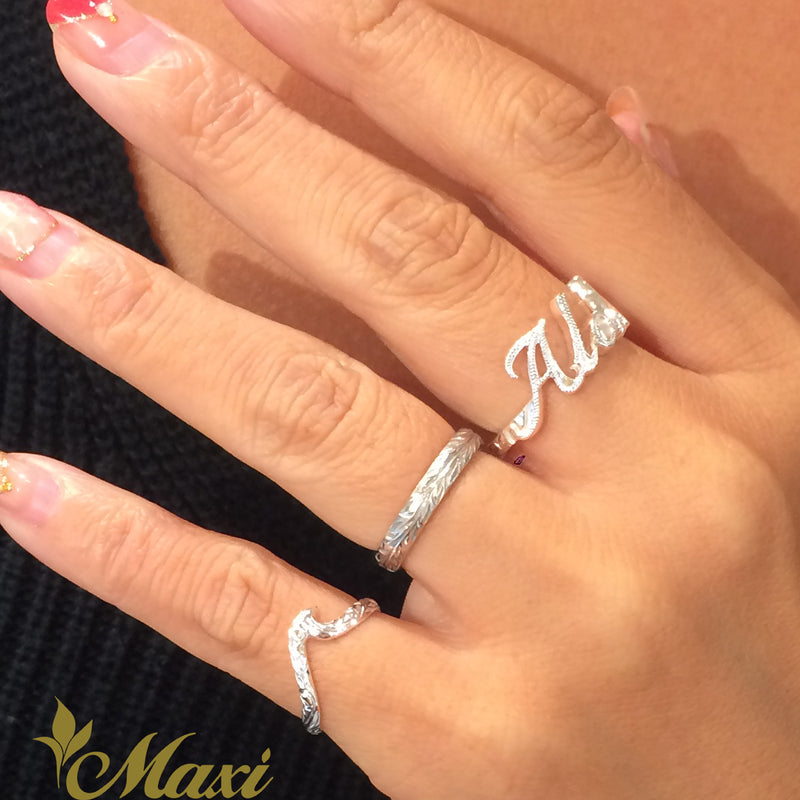 [Silver 925] Small Nalu Wave Ring [Made to Order] (KR0040)(Best Seller)