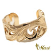 [14K Yellow Gold] Cut Out Work Toe Ring *Made-to-order* (KR0041)