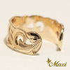 [14K Yellow Gold] Cut Out Work Toe Ring *Made-to-order* (KR0041)