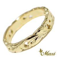 [14K Gold] Cut Out Work Ring-4mm Width *Made-to-order* (KR0049)