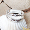 Silver 925 Twisted Open Ring with Crystal