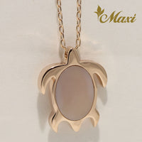 [14K Gold] Mother of Pearl-Honu Necklace*Made to Order*(N0030)