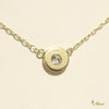 [14K Gold] 6.3mm Round Necklace and 0.1ct Diamond*Made-to-order*(N0332-6.3mm)