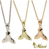 [14K Gold] Kohola Whale Tail Pendant *Made to Order* (P0691)