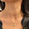 [14K Gold] Hoku Diamond Pendant*Made-to-order*(P0693-0.11ct)