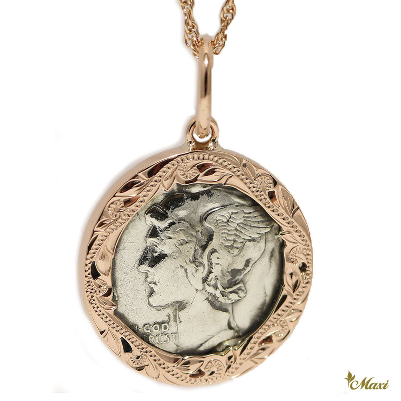 Mercury Dime Pendant-Small [14K Gold]