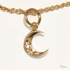 [14K Gold] Crescent Moon Pendant (P0959)