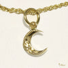 [14K Gold] Crescent Moon Pendant (P0959)