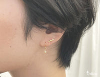 [14K Gold] Petite Stick Pierced Earring *Made-to-order*(KE0023)