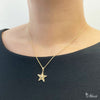 [14K Yellow Gold] Star Pendant-Hand Engraved Traditional Hawaiian Design*Made-to-order* (P1172)