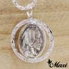 [Silver 925] Buffalo Coin Pendants-Hand Engraved Traditional Hawaiian Design*Made-to-order* (P1229)