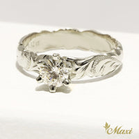 Half carat Diamond 4mm Ring - Fashion/ Engagement/Custom [Platinum]