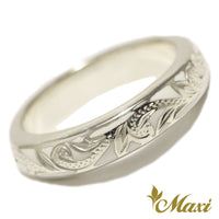 [Silver 925] White Enamel 4mm Ring *Made to order*(R0438)