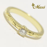 0.13ct Diamond Ring - Fashion/ Engagement [14K Gold]  ゴールドリング　ダイヤモンド　ダイヤ