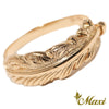 [14K Gold] Feather Ring  *Made to order* (R0650)