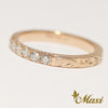 [14K/18K Gold] Half Eternity Diamond Ring-2mm Diamond *Made to Order* (R0683)