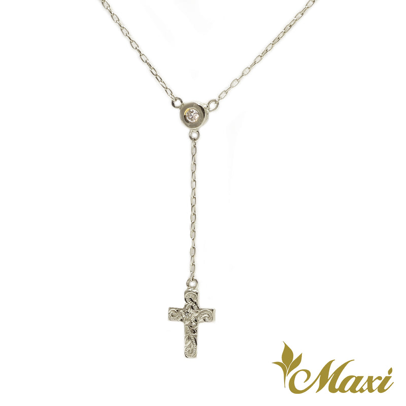 [14K Gold] Rosary Styled Necklace-Small*Made-to-order* (N-C0162+P1165)Newest