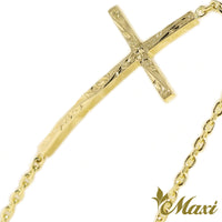 [14K Gold] Cross Bracelet *Made-to-order*(TRDSP B KN0049)