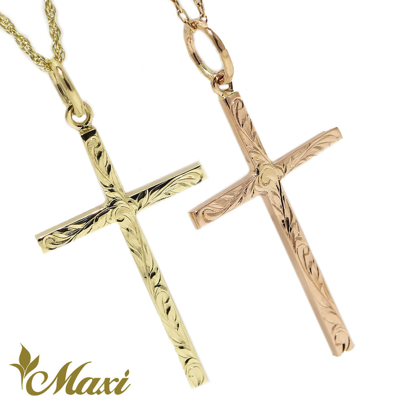 [14K Gold] Cross Pendant 29x18mm *Made-to-order*(TRD-Cross)