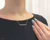 [14K Gold] Flat Bar Necklace *Made-to-order*Newest