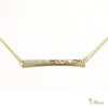 [14K Gold] Diamond Flat Bar Necklace *Made-to-order*Newest