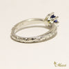 0.25 Carat Blue Sapphire Ring-Barrel 2mm for Fashion/Engagement/Custom [14K/18K Gold]