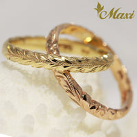 [14K Gold] 3mm Double Crossover Ring-1.2mm thick*Made to Order*