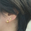 [14K Gold] Plumeria Flower Pierced Earring[Made to order] (E0206)