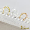 [14K Gold] Horseshoe Earring with Diamond *Made-to-order*(E0209)