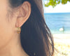 [14K Gold] Cut Out Hoop Hinged Pierced Earring- Large*Made to Order* (Hinged-KR0041)