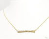 [14K Gold] Diamond Flat Bar Necklace *Made-to-order*Newest