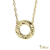 [14K Gold] Hoop Charm Necklace-Small *Made-to-order*(KN0037)