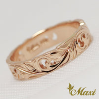 [14K Gold] Cut Out Work Ring-3.5mm Width *Made-to-order* (KR0049)