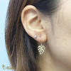 [14K Gold] Hawaiian Monstera Leaf Hook Pierced Earring (P1255 hook Ear) *Made to Order*