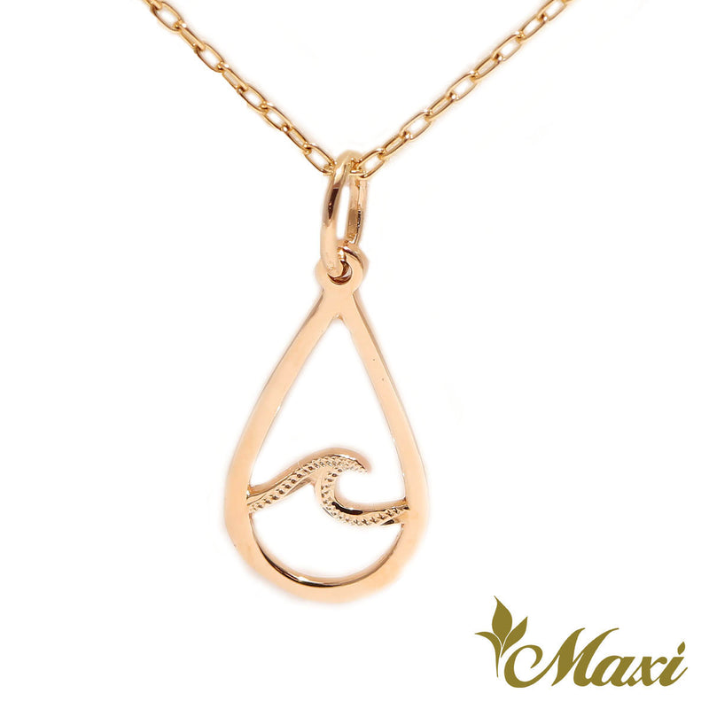 [14K Gold] Nalu Teardrop Pendant*Made to order*Newest