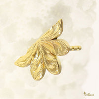 [14K Gold] Naupaka Flower Stud Pierced Earring