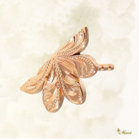 [14K Gold] Naupaka Flower Stud Pierced Earring