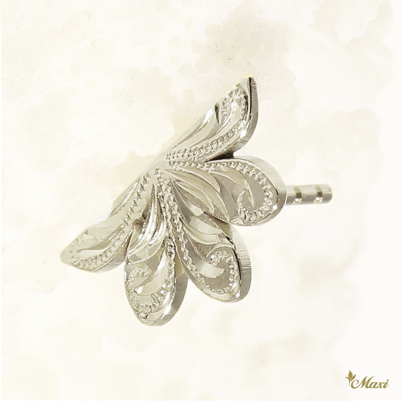 [14K Gold] Naupaka Flower Stud Pierced Earring